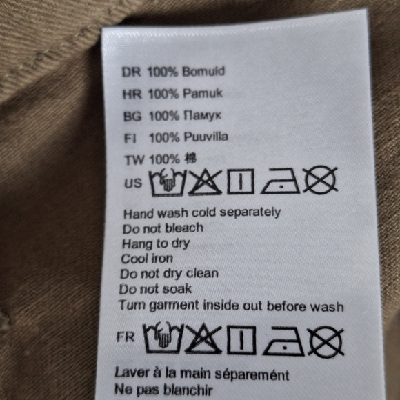 NWT Billabong Women Size 25 100% Cotton Brown Belted Cuffed Shorts Pockets - Picture 8 of 14